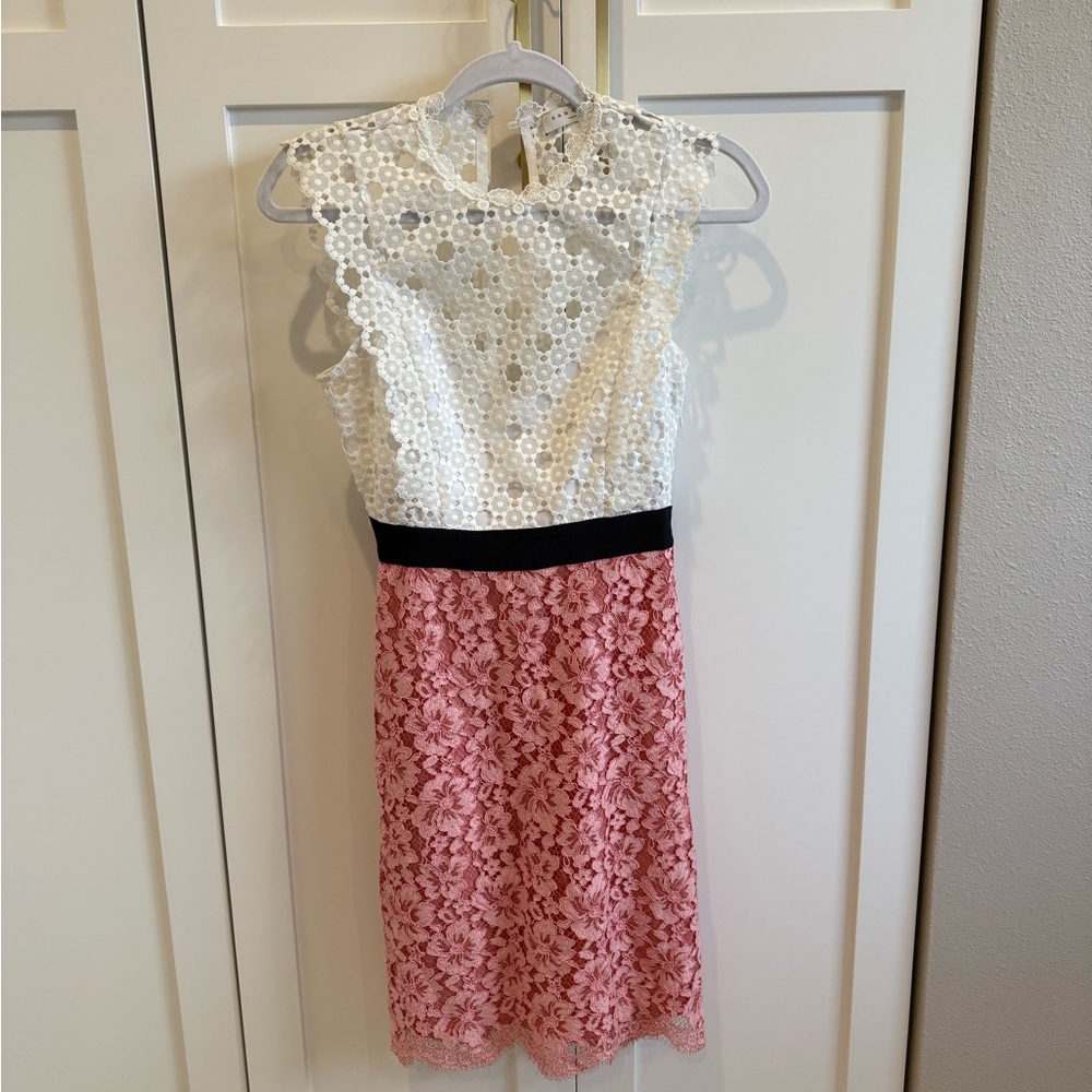 Sandro floral lace dress size 34